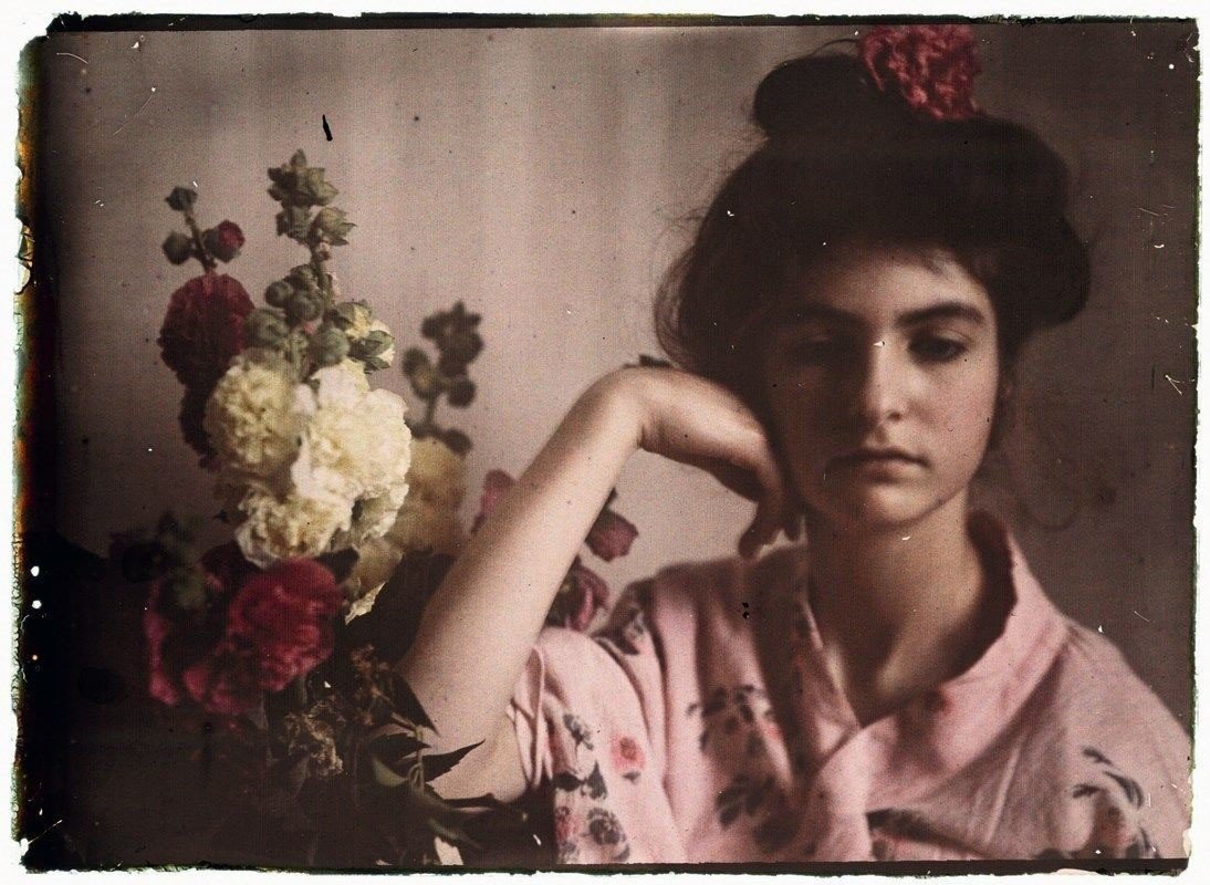 Etheldreda Janet Laingの100年前のカラー写真 立葵もきれいだ Artoday Chiaki Note Etheldreda Janet Laingの100年前のカラー写真 立葵もきれいだ Artoday Chiaki Note