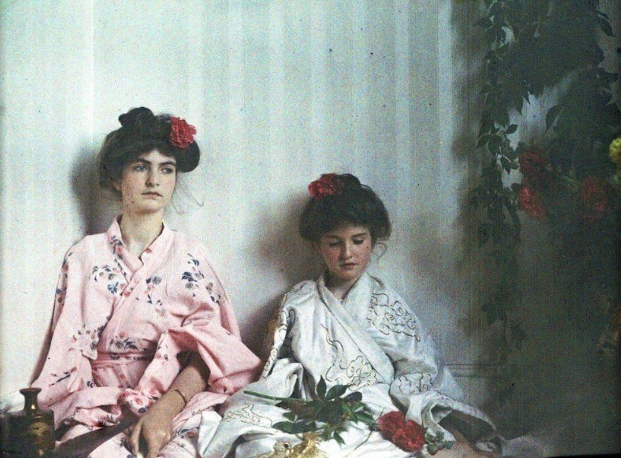 Etheldreda Janet Laingの100年前のカラー写真 立葵もきれいだ Artoday Chiaki Note Etheldreda Janet Laingの100年前のカラー写真 立葵もきれいだ Artoday Chiaki Note