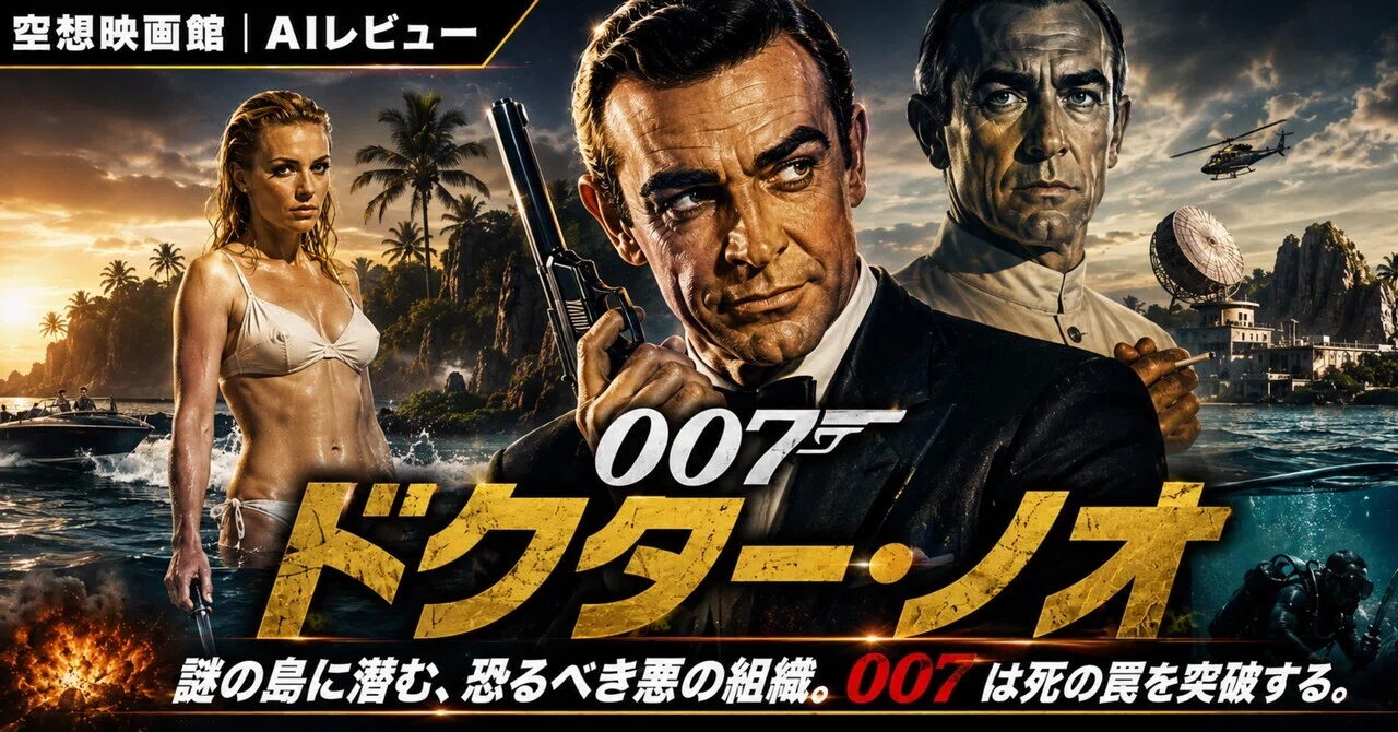 空想映画館｜AIレビュー #58『007 ドクター・ノオ』スパイ映画は、ここ