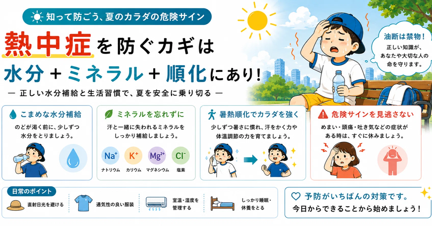 熱中症の正体とは？』 −ミネラルなき水分補給が體を壊す−｜續池均 