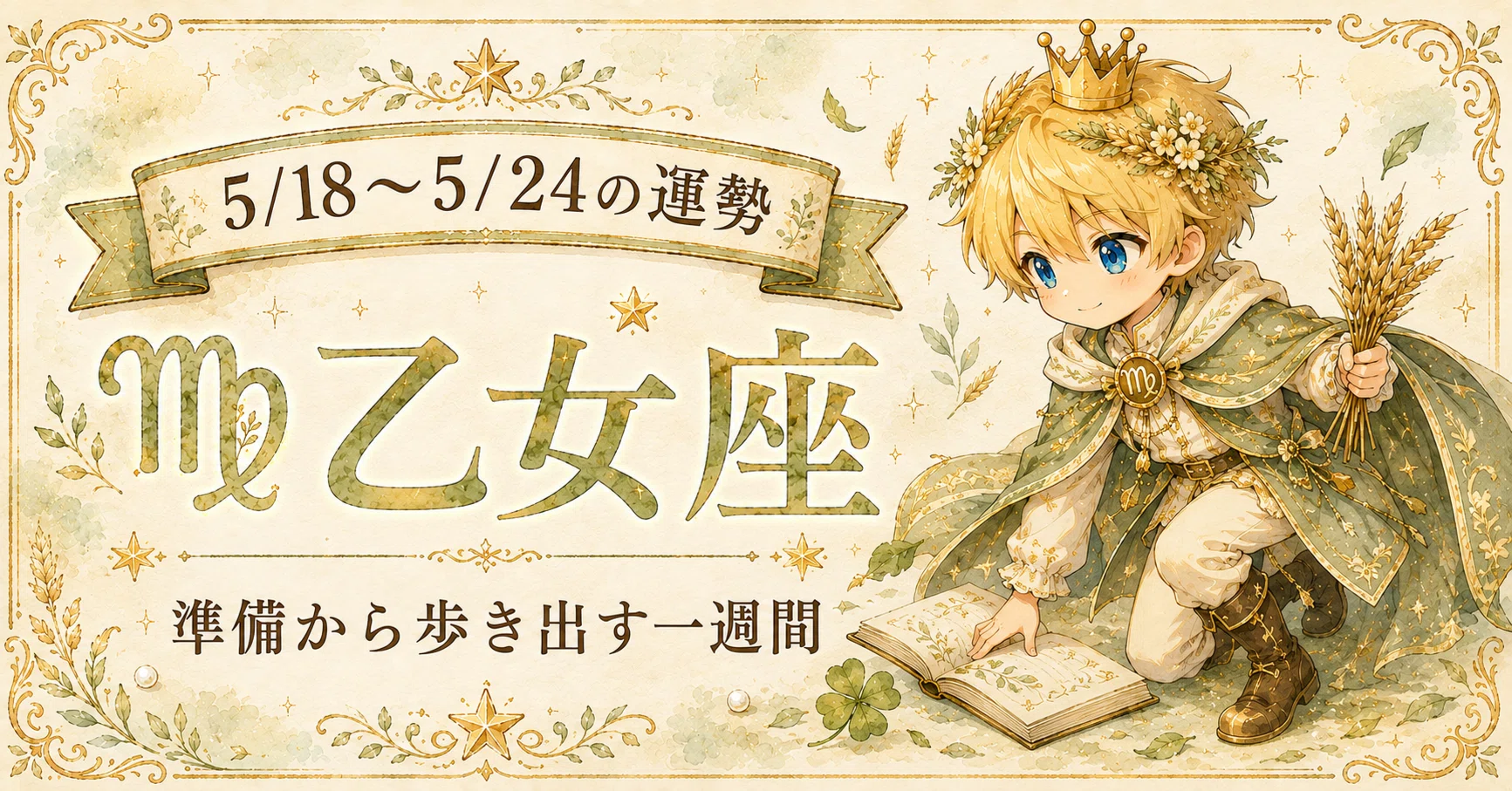 Virgo 5/18-5/24] A week to turn learning into action｜約束の王子様