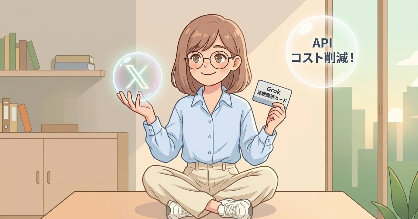 X Premiumのサブスク枠で、X APIの課金を気にせずX検索を回せるように