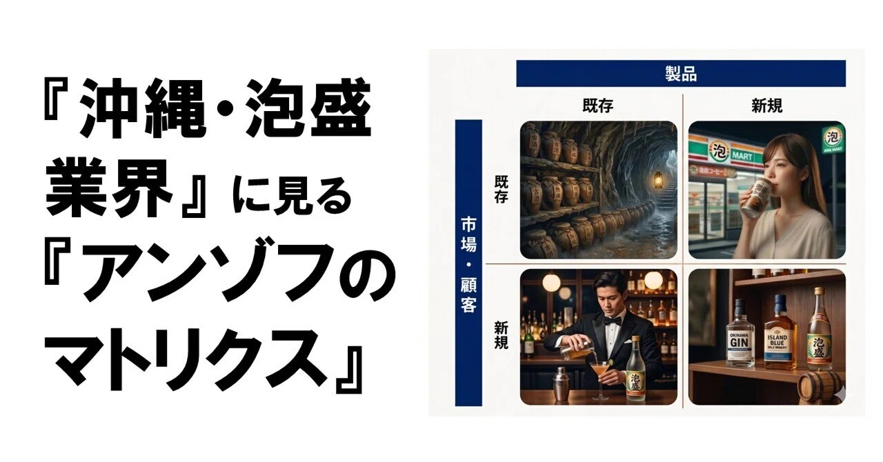 沖縄・泡盛業界」に見る「アンゾフの成長マトリクス」｜フレームワーク