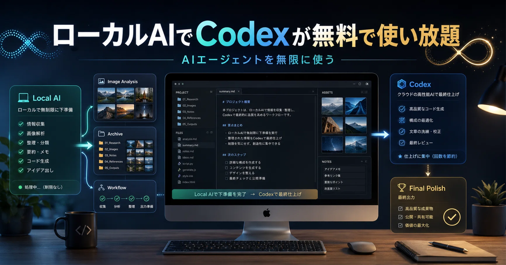 ローカルAIでCodexが無料で使い放題！AIエージェントを無限に使う｜海