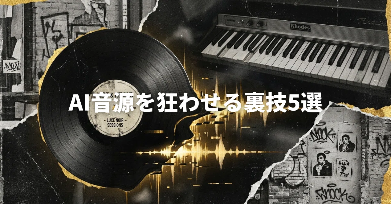 AI音源を狂わせる裏技5選｜Take Works / AI×HIPHOP クリエイター