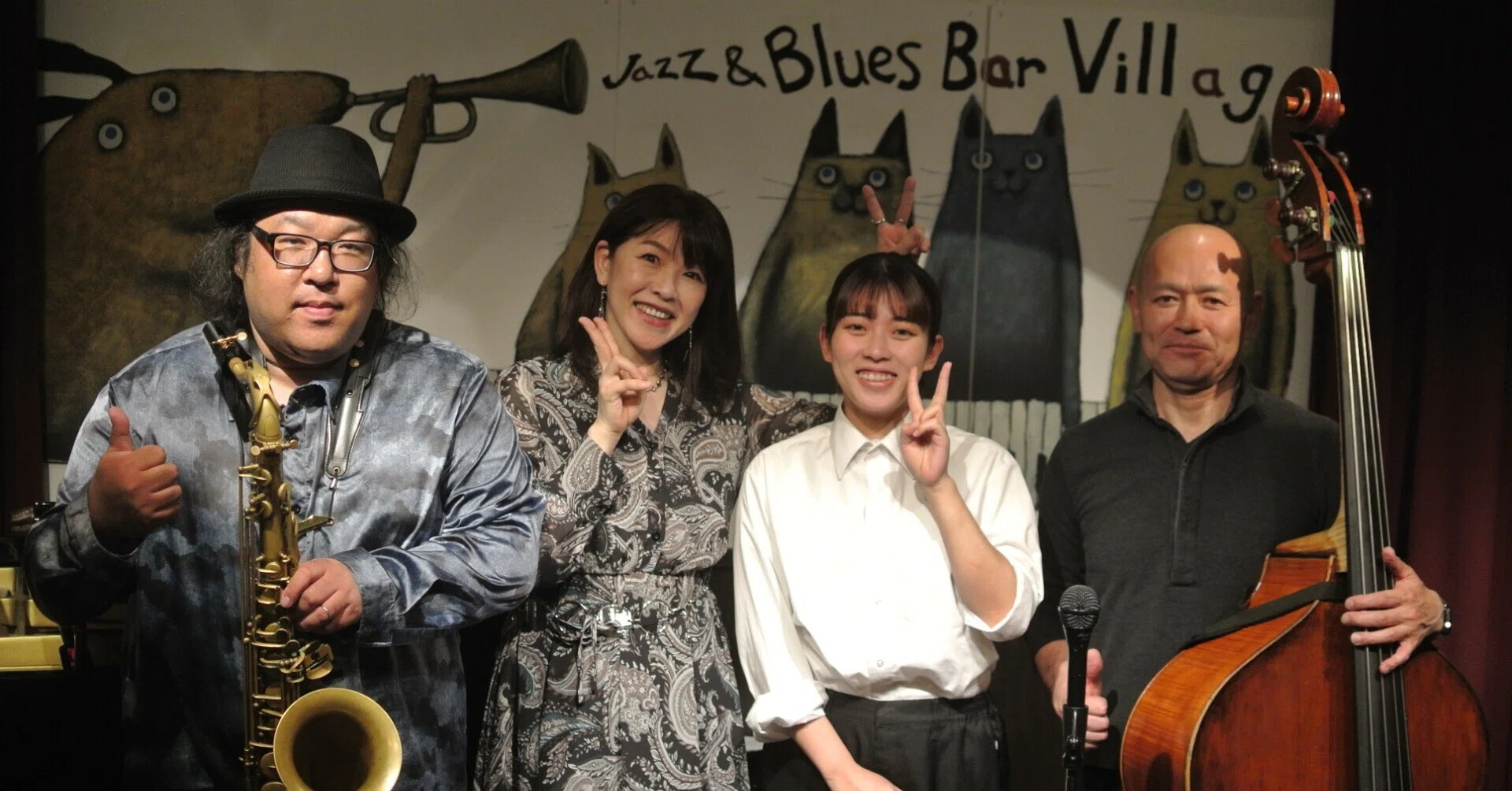 リアル　人形　ミュージック　JAZZ演奏者　BAR　飲食店などに　特大 ◇2026.5.13(水)【岡田玲子Trio】=vol.2,134=｜Jazz&Blues Bar Village