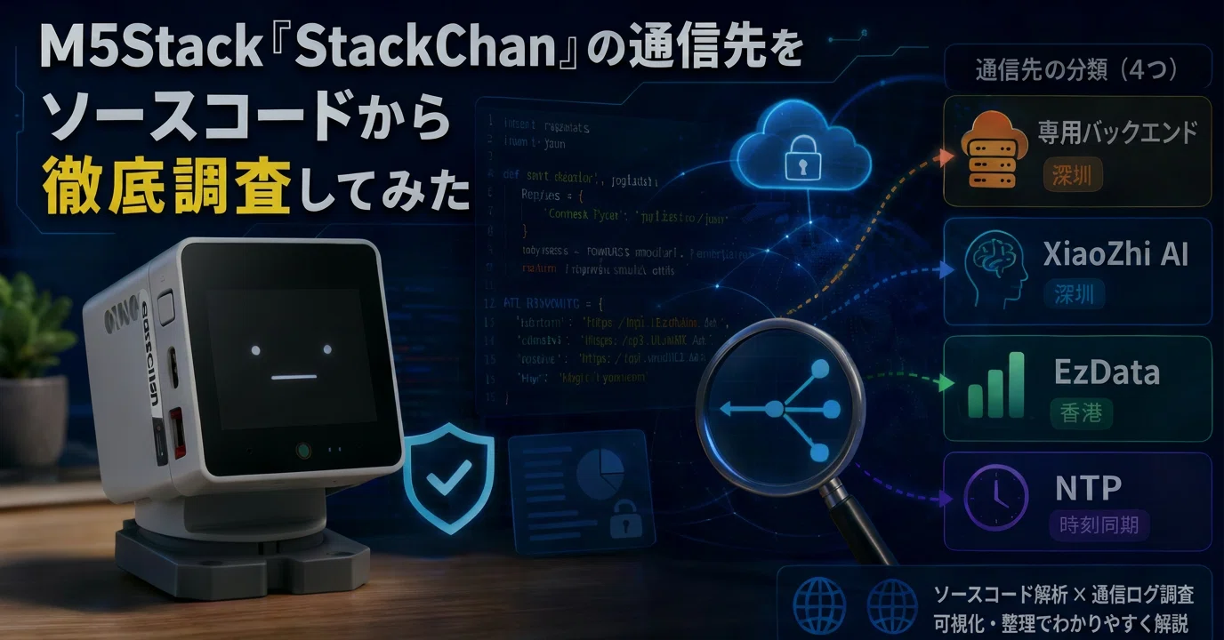 M5Stack「StackChan」の通信先をソースコードから徹底調査してみた 