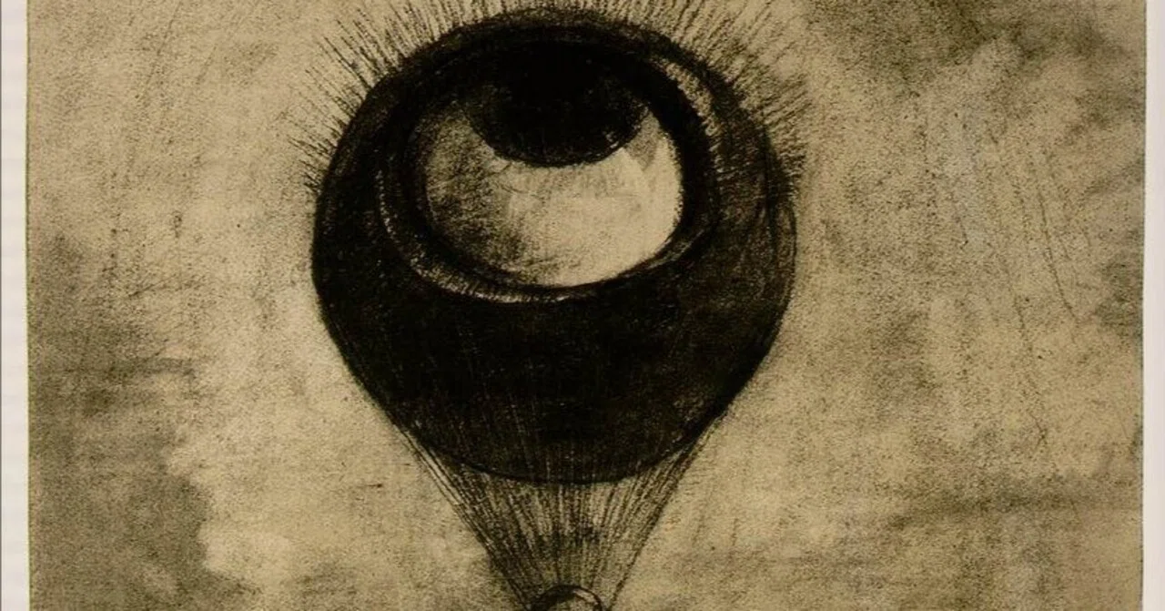 虚空を漂う巨大な眼球の気球。幻視者ルドンが描く怪作『眼＝気球 
