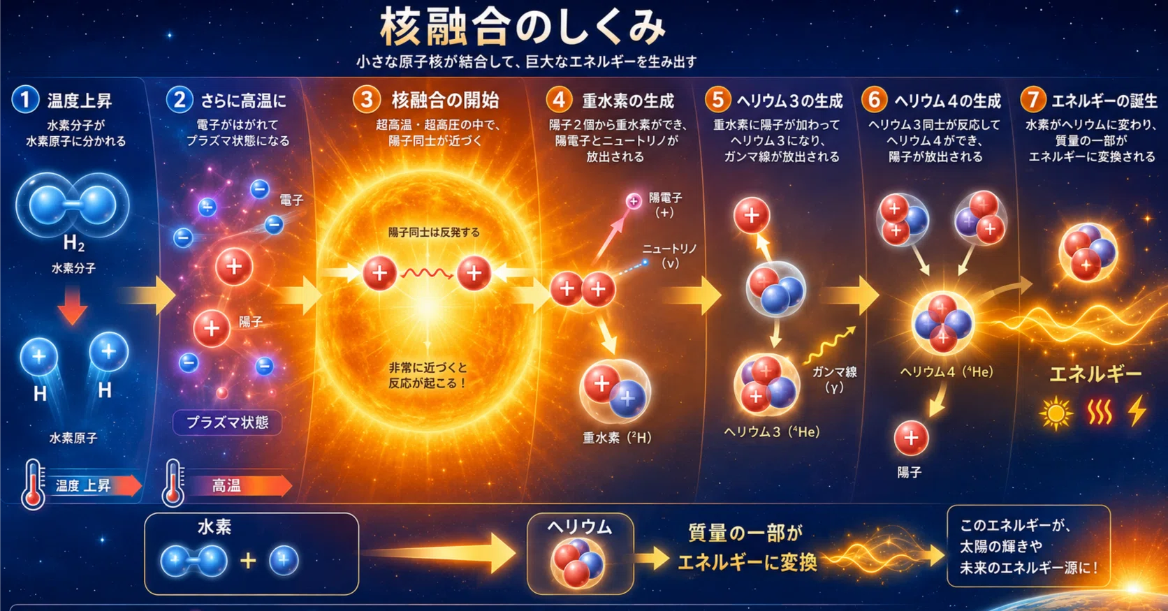 太陽の核融合｜10works