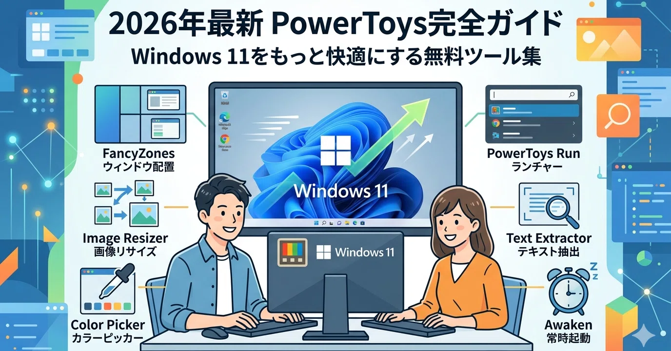 [動作確認済]WindowsXP & Ys6セット 2026年最新】PowerToys完全ガイド Windows11をもっと快適にする無料