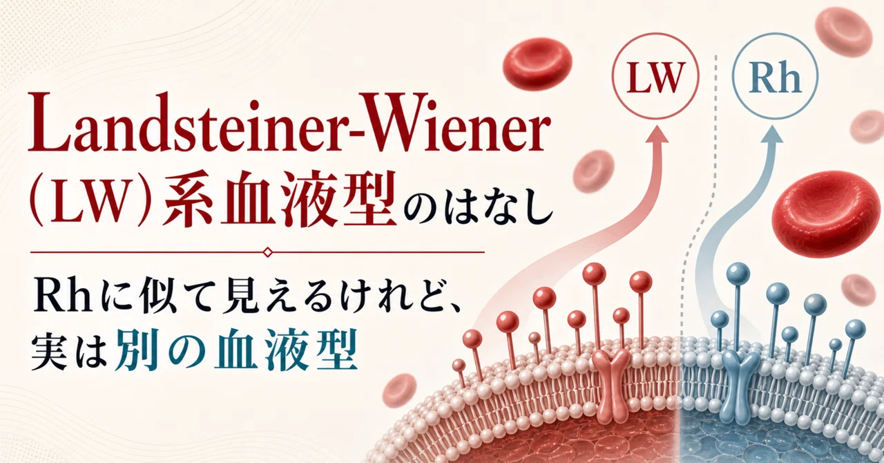 Landsteiner-Wiener（LW）系血液型のはなし—Rhに似て見えるけれど、実は別の血液型｜🩸輸血マニアのあずう🩸|臨床検査技師 ...