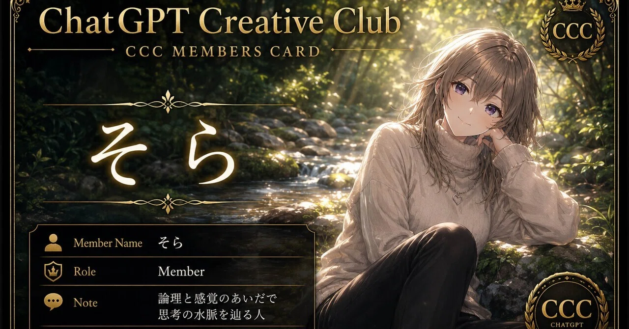 CCC Membership Report] I consulted ChatGPT about my profile, and