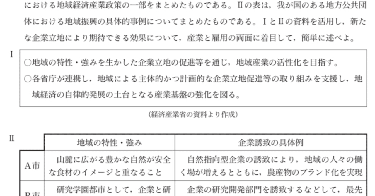 都立高校入試社会 公民資料読み取り 対策 坂本良太 Note