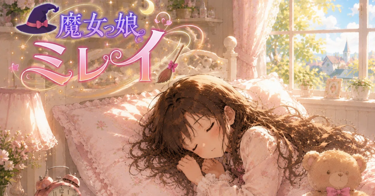 魔女っ娘ミレイ第1話 えーーーーっ？！私が魔女⁉️①プロローグ｜鳥澤りこ