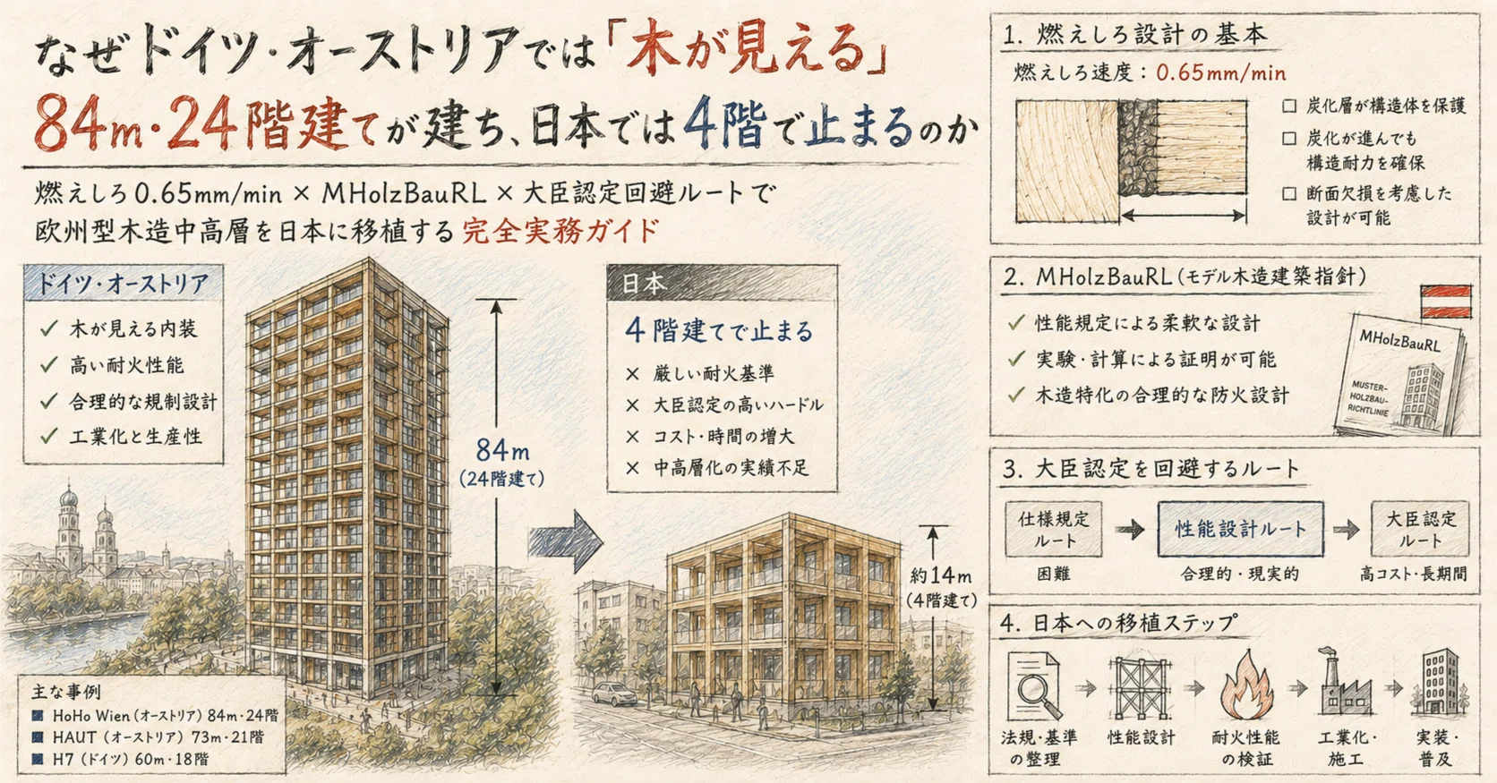 なぜドイツ・オーストリアでは「木が見える」84m・24階建てが建ち
