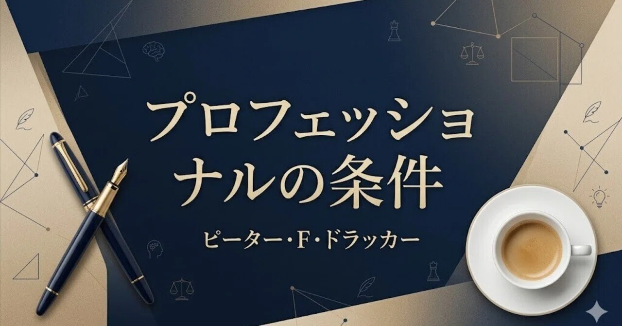 プロフェッショナルの条件』ピーター・F・ドラッカー｜本のコンパス