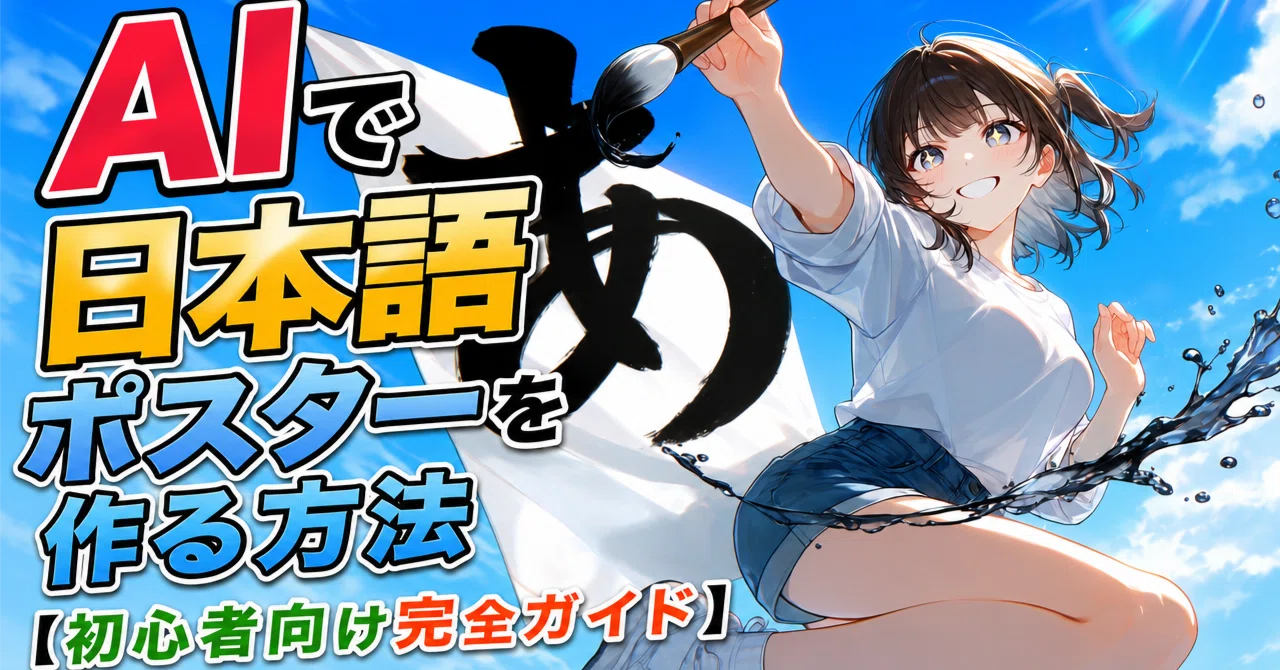 AIで日本語ポスターを作る方法【初心者向け完全ガイド】｜たまちゃん