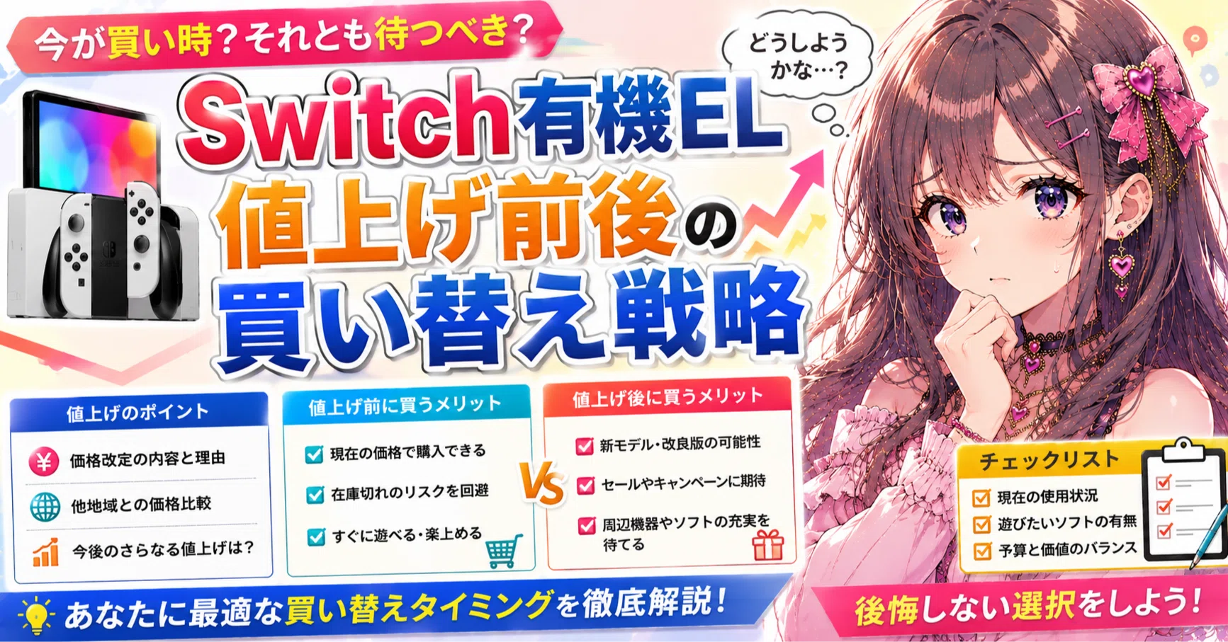 Switch有機EL値上げ前後の買い替え戦略｜うつチャリンカー