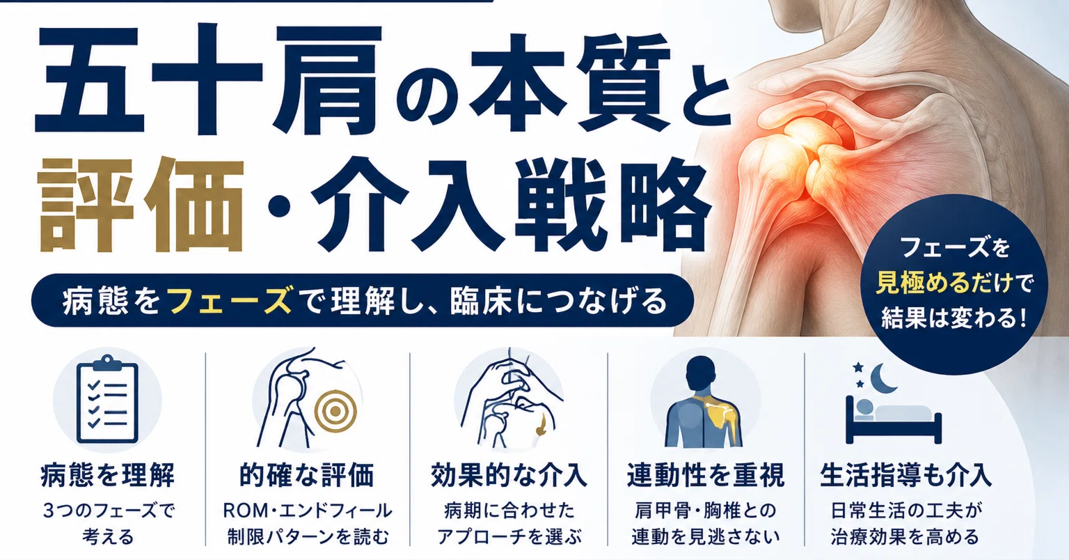 また肩関節周囲炎か…」で思考停止していませんか？病態から逆算する