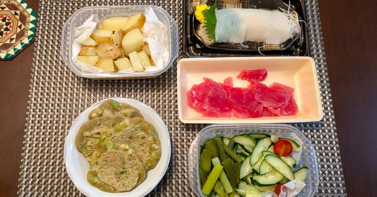 昨日の夜ごはん｜旦那さん不在のひとりごはん＆翌朝のカツサンド｜夜