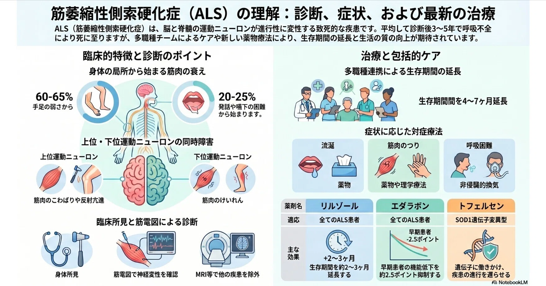 JAMA誌：筋萎縮性側索硬化症（ALS）の病理、診断、および治療に関する