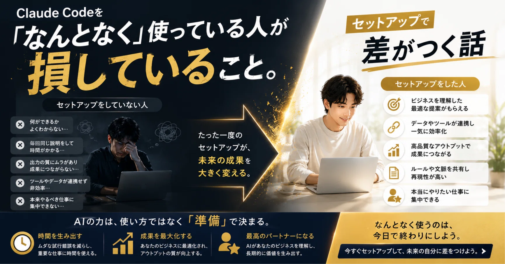 Claude Codeを「なんとなく」使っている人が損していること