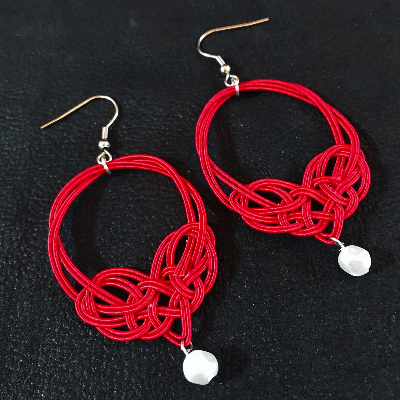 ◇MIZUHIKI〈水引〉ハート♡ピアス｜プリシラ