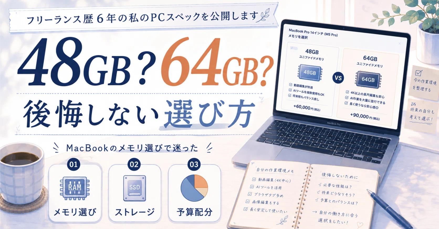MacBookのメモリ選びで迷った】「後悔しない選択」のために整理した3