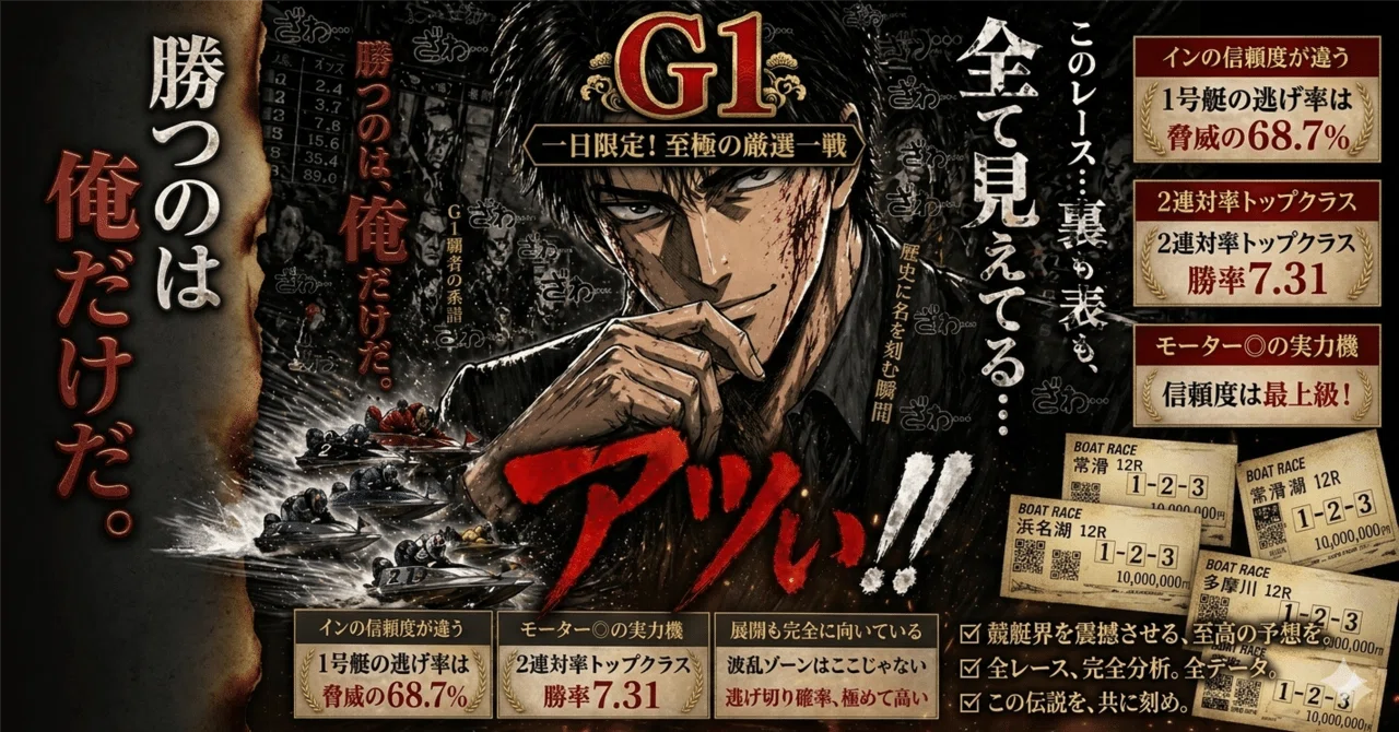 ⚡️G1 3Rセット限定価格⚡ 競艇厳選予想【5/18】芦屋10R(15:26) 11R