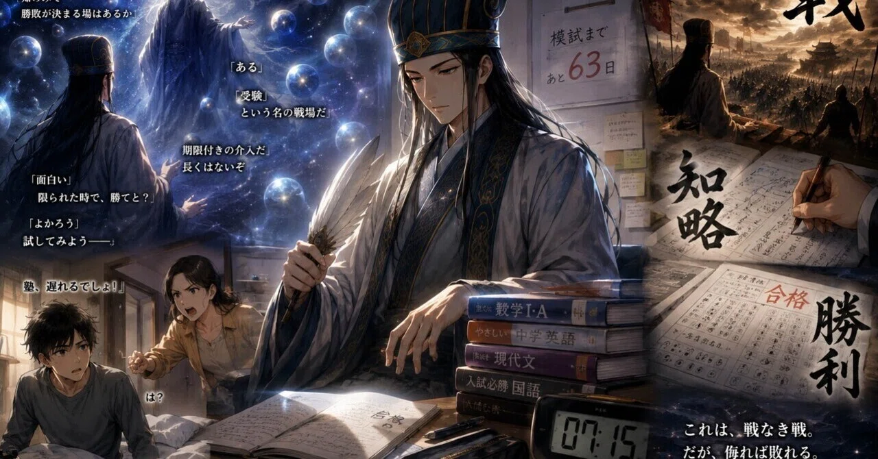【小説13】偏差値は戦である 〜転生孔明、現代受験を謀る〜｜受験孔明