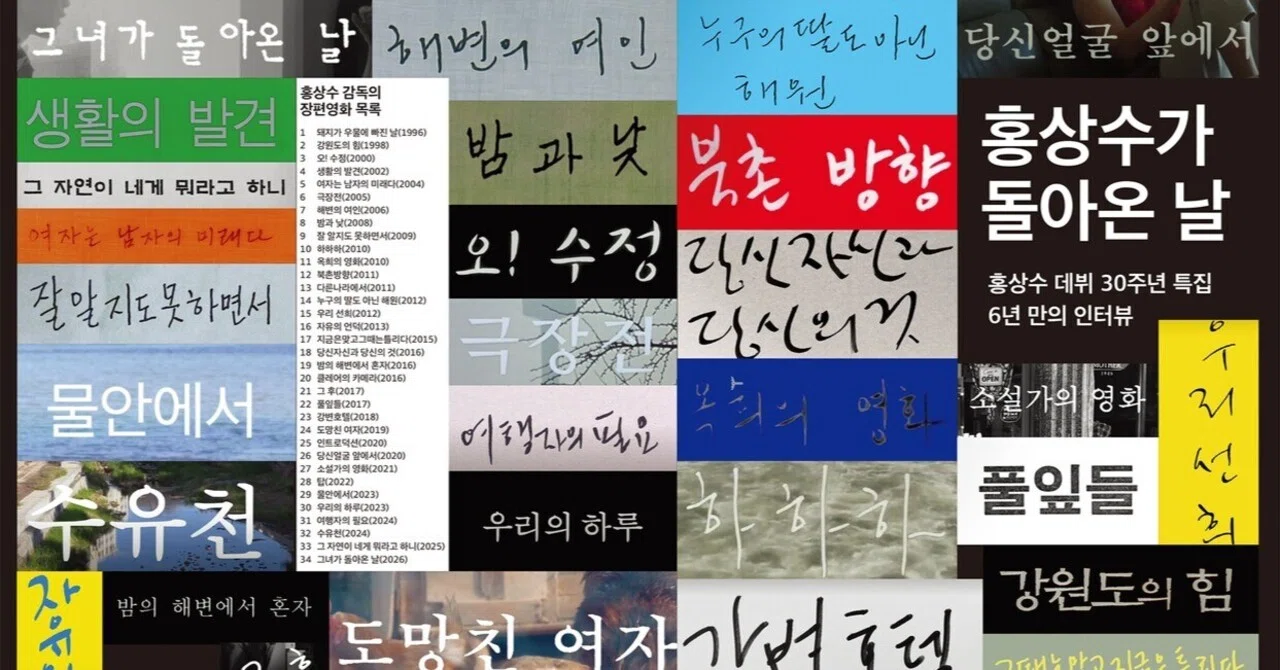 韓国の映画雑誌「CINE21」ホン・サンス特集号を入手しました！【月刊