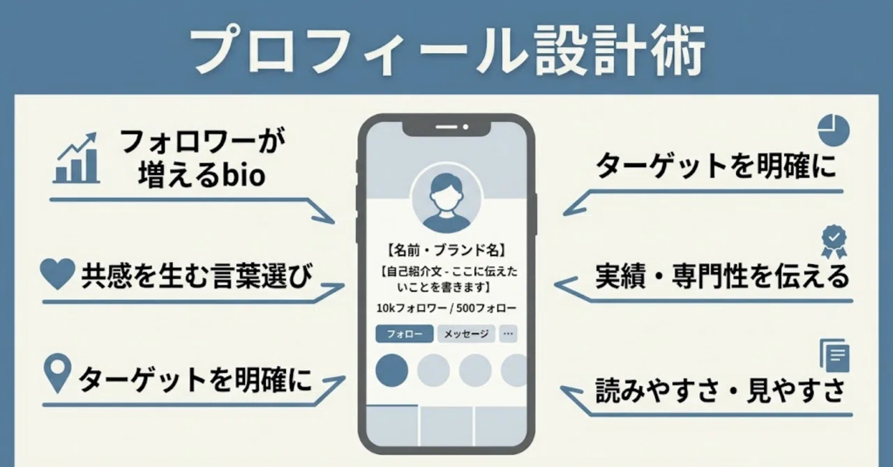SNSプロフィールの書き方｜note誘導率が上がるバイオ設計のテンプレ｜ふみか