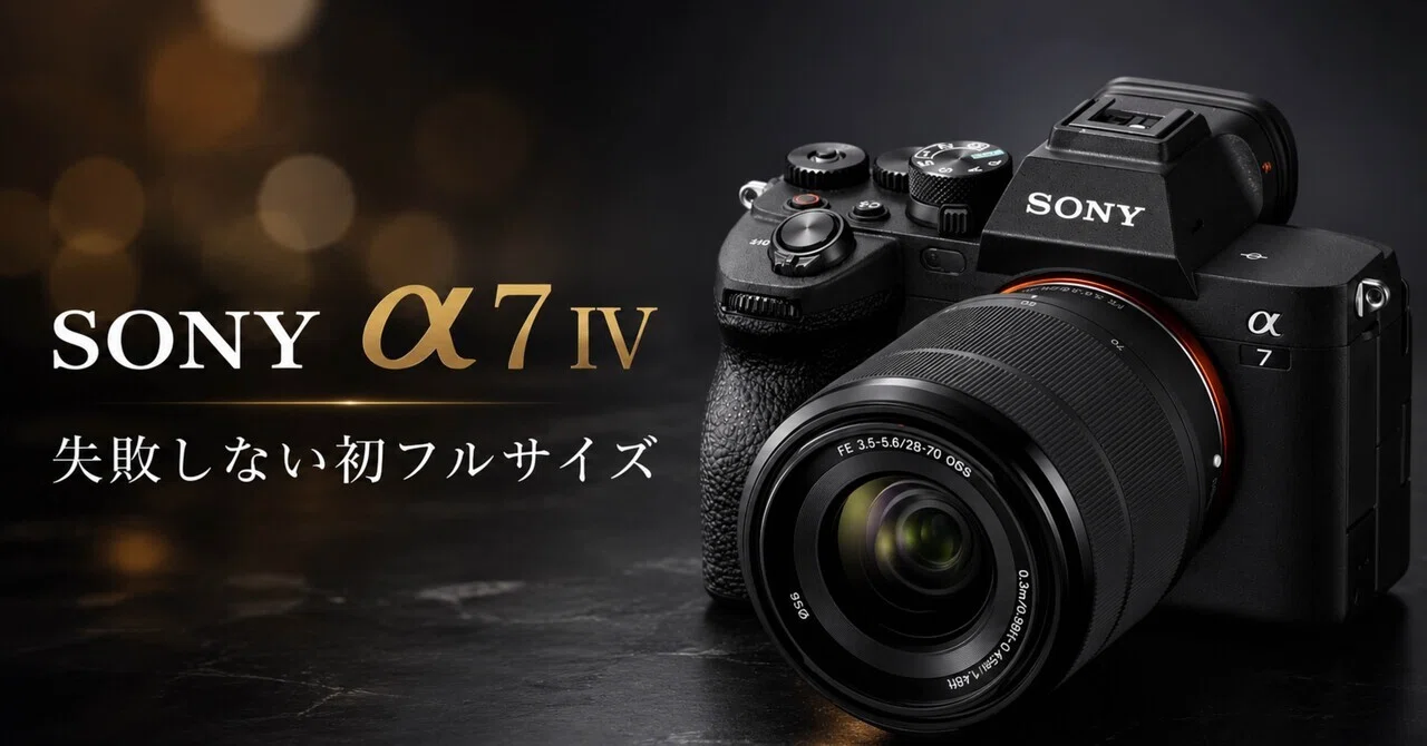 SONY α7 IV ズームレンズキットは、初めてのフルサイズで失敗したく