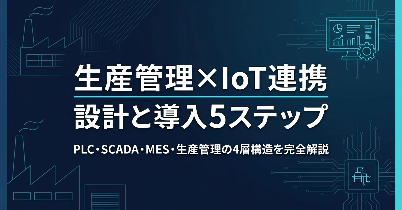 生産管理システムとIoT連携【設計と導入5ステップ】｜株式会社ripla