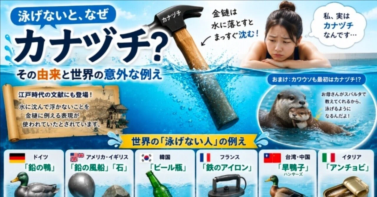 カナヅチ 泳げ ない
