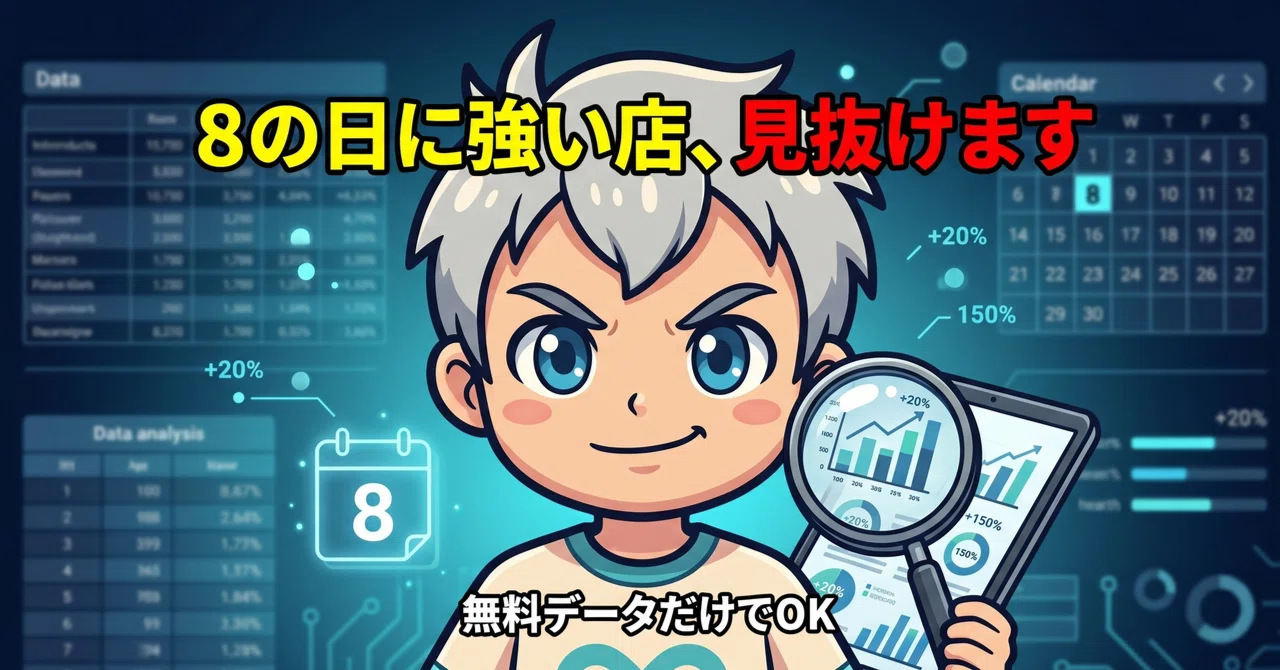 8の日に強い店をデータで見抜く｜みんパチ＆みんレポ実戦ガイド｜パチ研