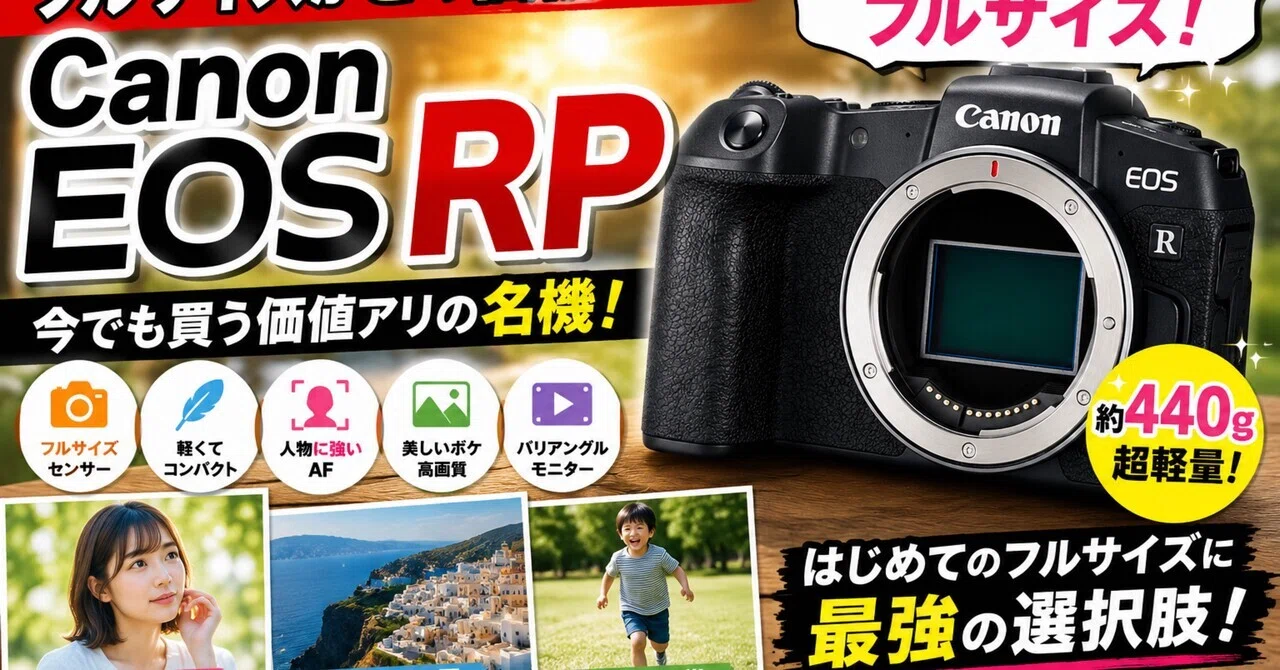 Canon EOS RPは、今でも“フルサイズを始めたい人”のかなり現実的な答え