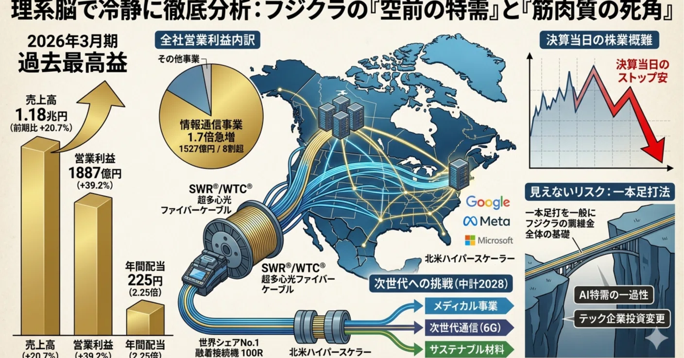 ヘルファート企業分析 企業分析】フジクラ（5803）：AIデータセンター特需の「真の覇者