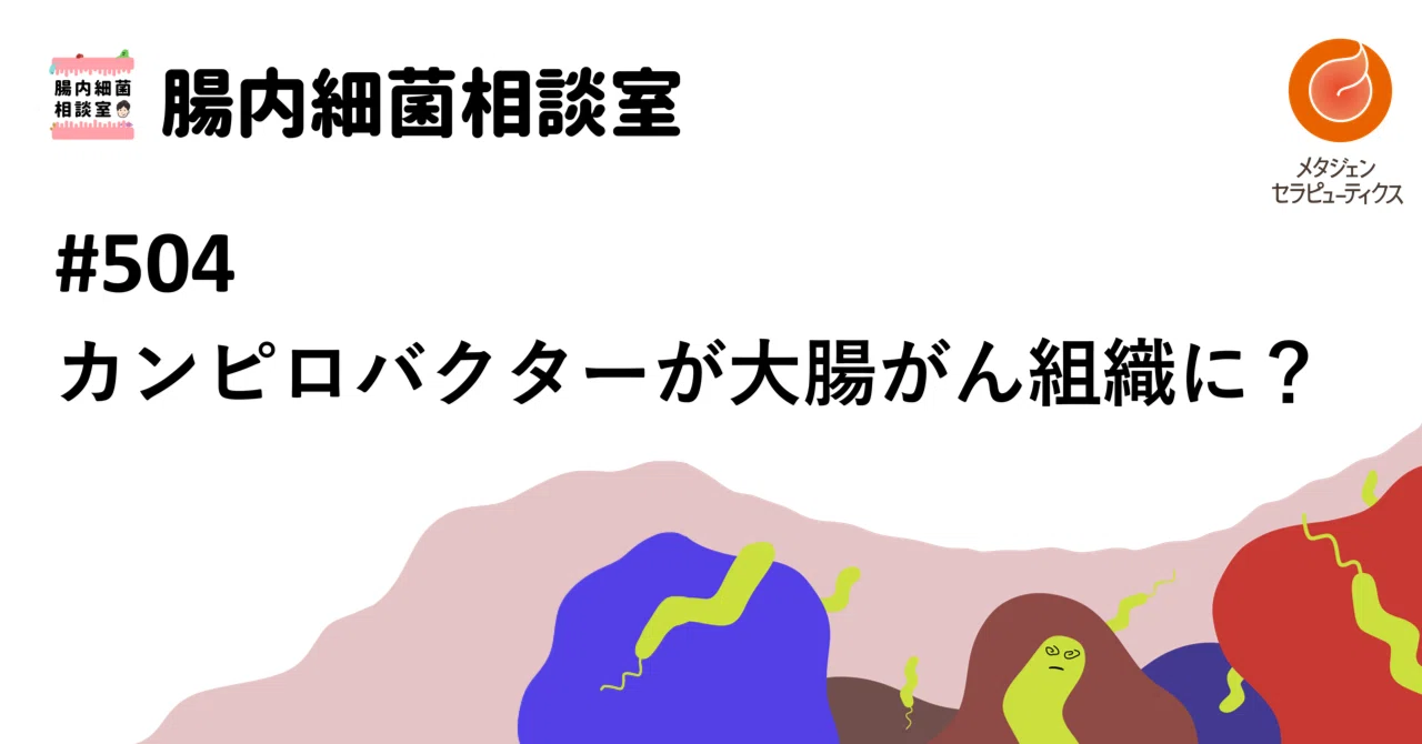 504 カンピロバクターが大腸がん組織に？｜腸内細菌相談室