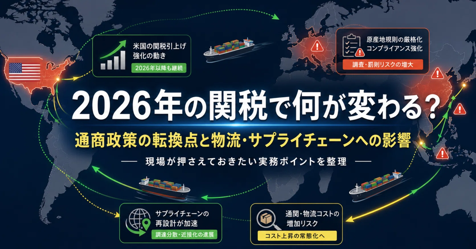 関税で何が変わる？2026年の通商政策と物流実務・サプライチェーンへの