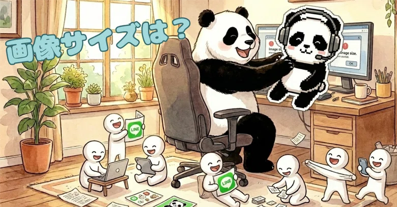 Notes on image sizes for bulk registration of LINE stickers｜まねきなこ＠AI ...