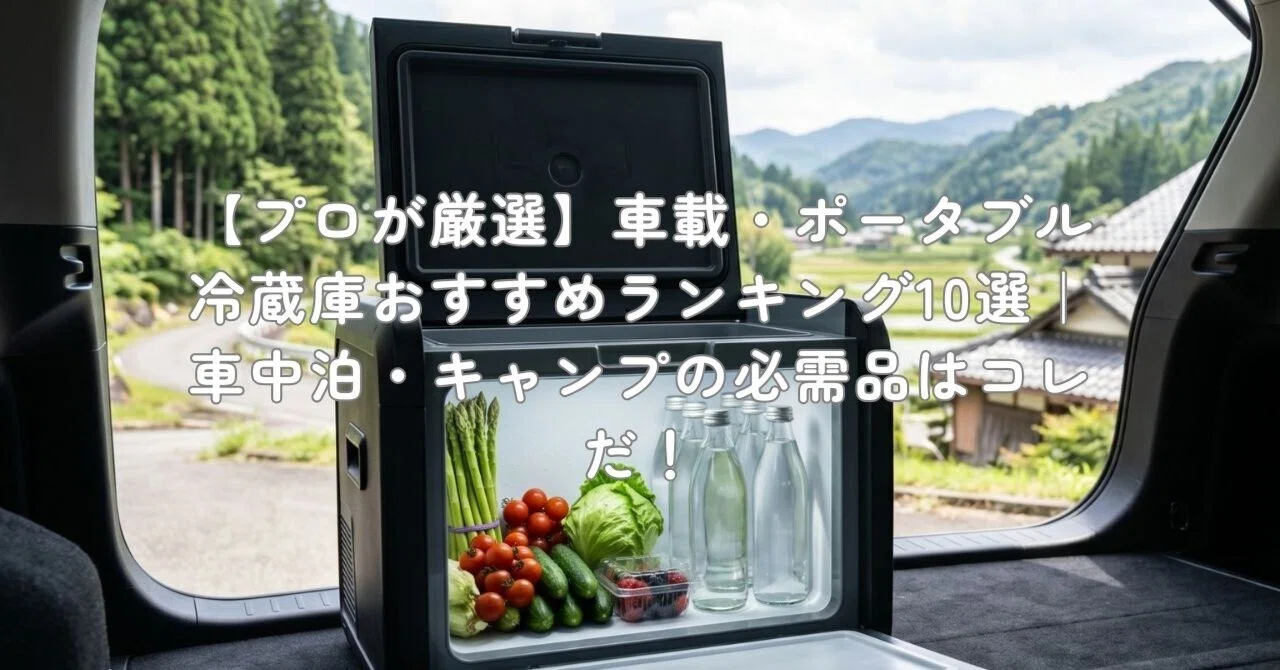 プロが厳選】車載・ポータブル冷蔵庫おすすめランキング10選｜車中泊 