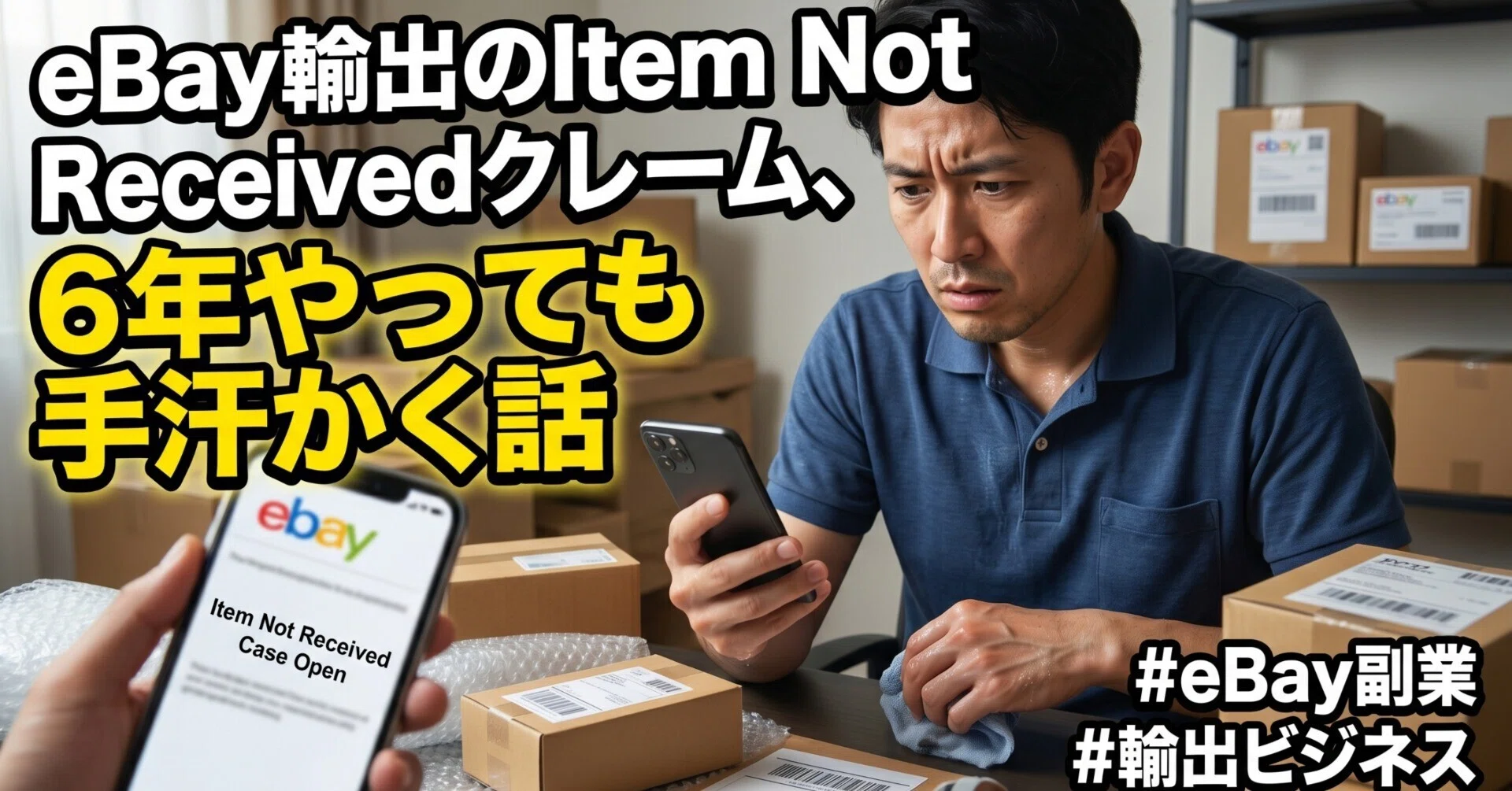 eBay輸出のItem Not Receivedクレーム、6年やっても手汗かく話｜【輸出