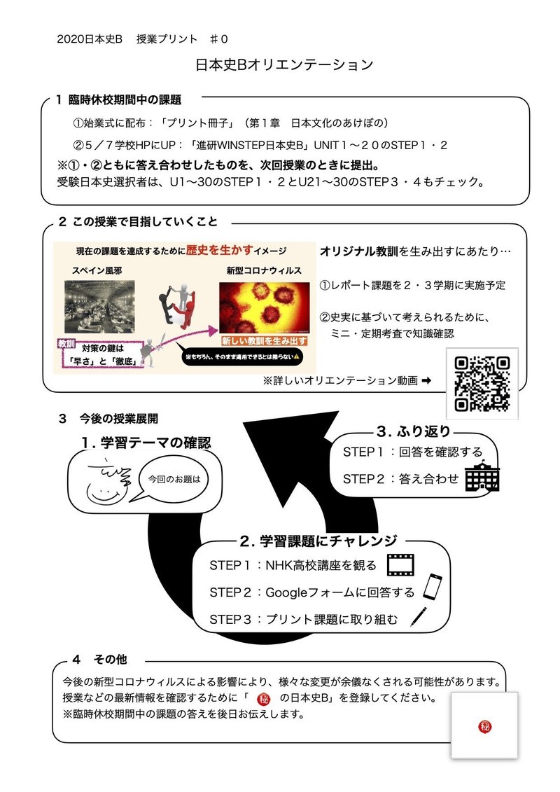 学校再開オリエンテーションに関連して すずはる Note