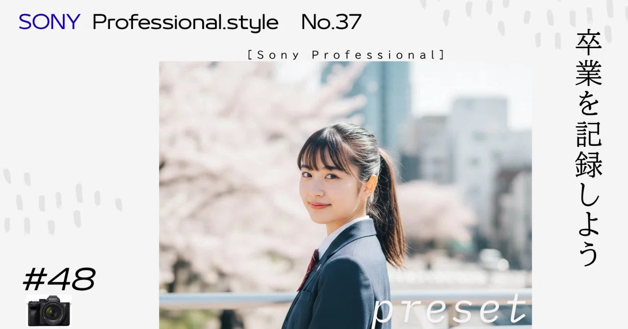 Sony αユーザー専用】卒業・桜ポートレート・プリセット