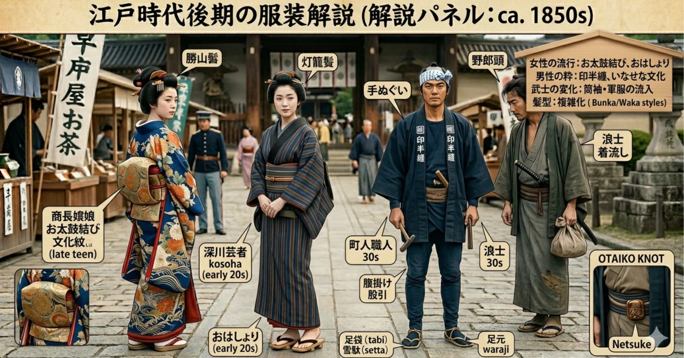 日本の服装の歴史(12)江戸時代後期の服装｜ZICO