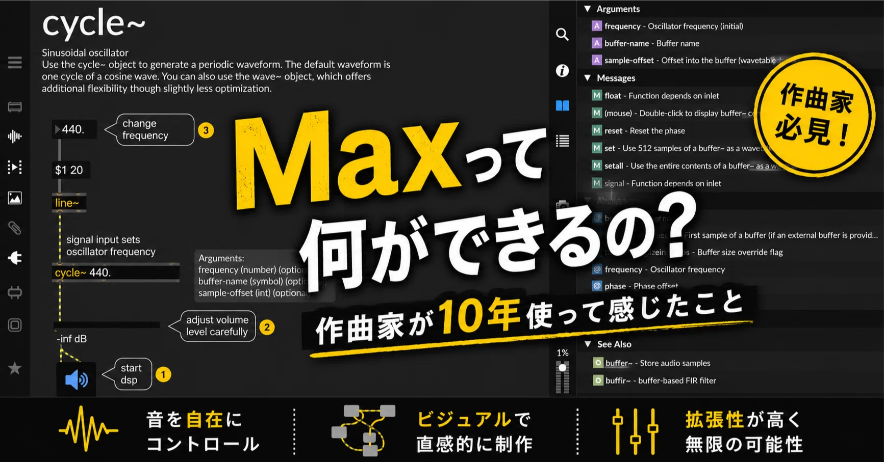Maxプロフを読んでくださいページ Maxって何ができるの？ 作曲家が10年使って感じたこと｜作曲研究室