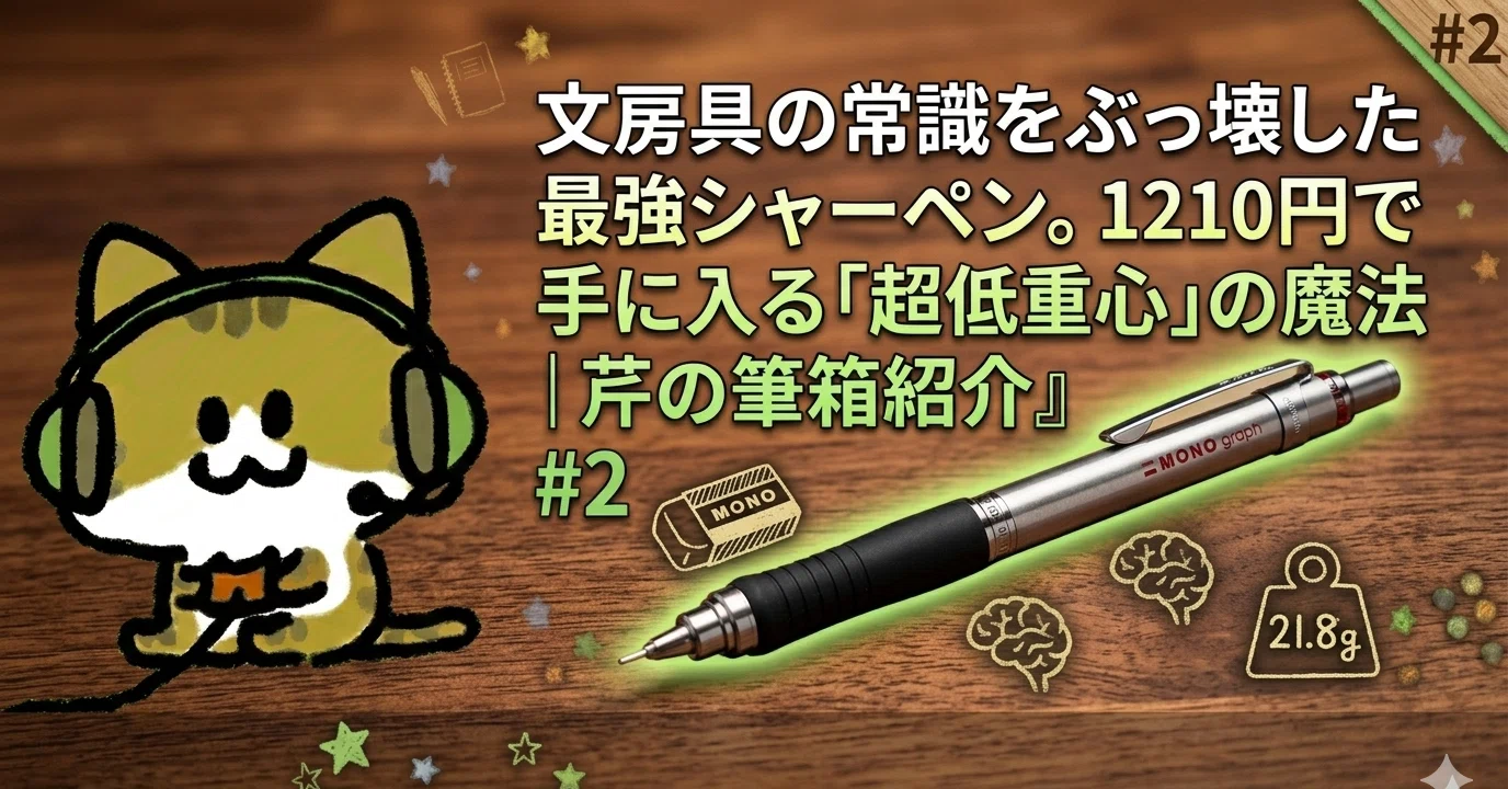 文房具の常識をぶっ壊した最強シャーペン。1210円で手に入る「超低重心 