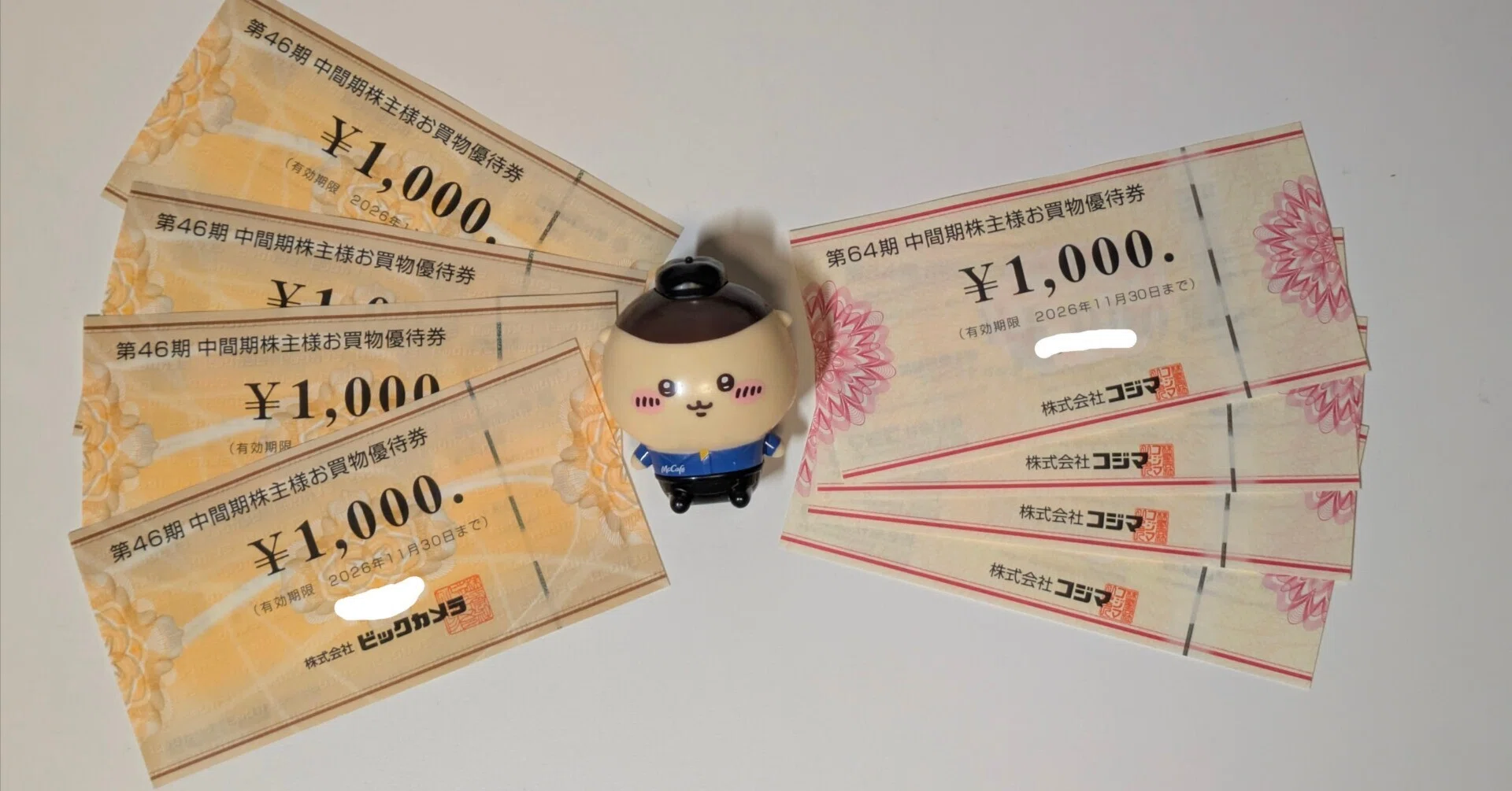 株主優待券・割引券 ビックカメラ 株主優待お買物券 8,000円分