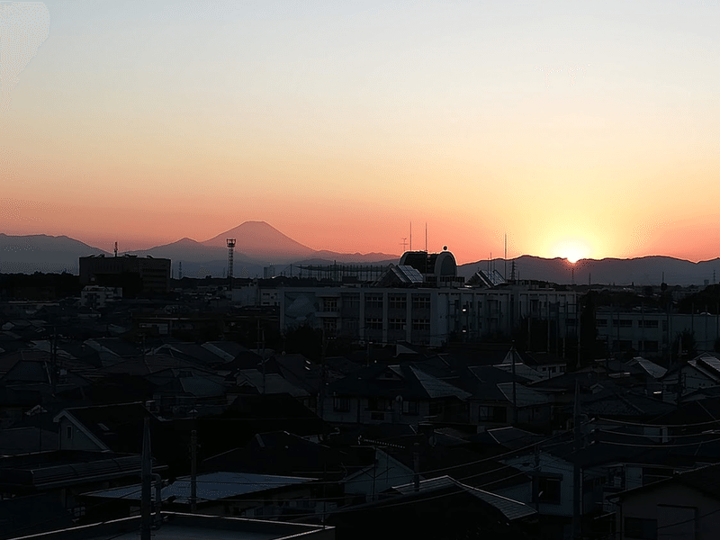 風景夕日